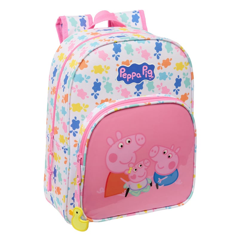 Mochila Infantil Peppa Pig Y Sus Hermanos Adaptable Al Carro De Safta