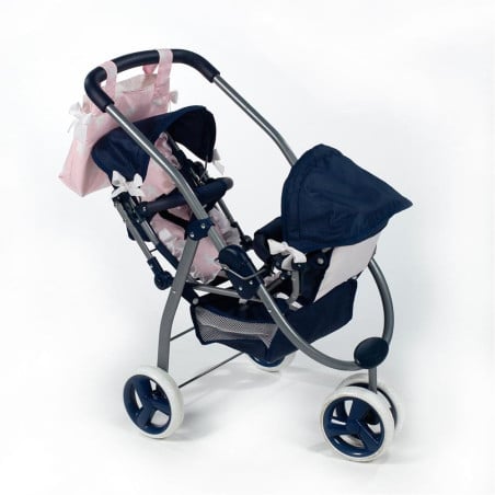 Cochecito Gemelar Muñecas La Nina