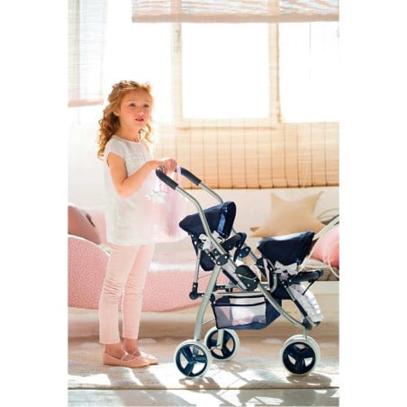 Cochecito Gemelar Muñecas La Nina