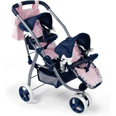 Cochecito Gemelar Muñecas La Nina