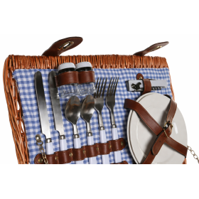 Cesta Picnic Mimbre Set 10 Piezas De Item 2