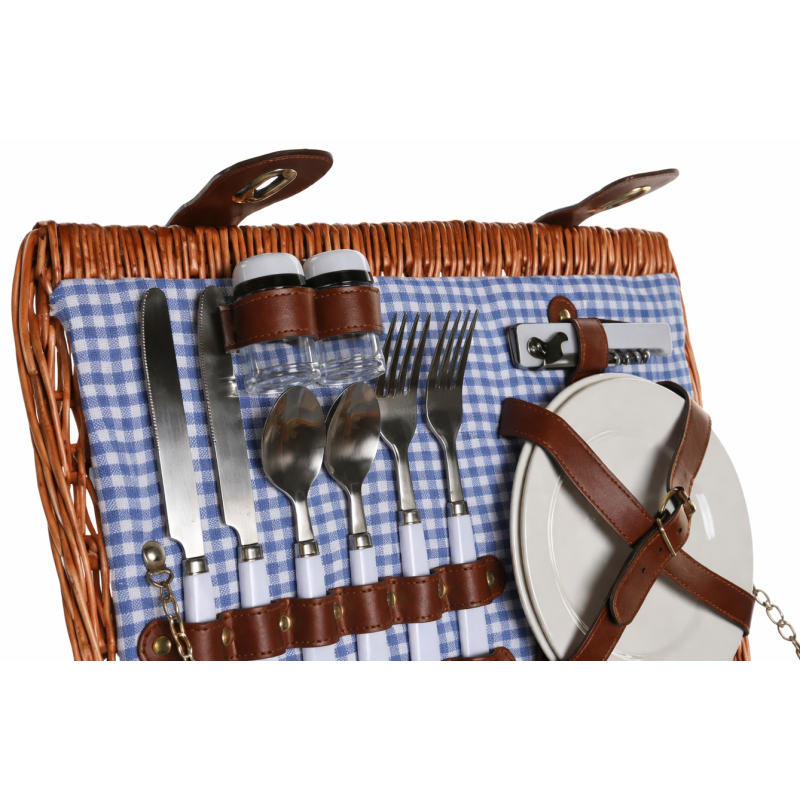 Cesta Picnic Mimbre Set 10 Piezas