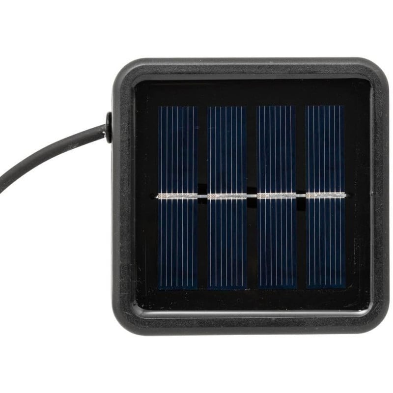 Guirnalda Solar Exterior Blanca Y Negra