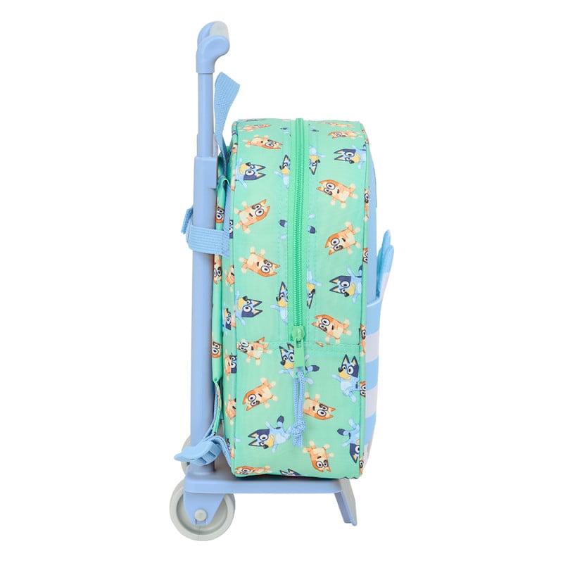 Mochila Infantil Con Carro Bluey Y Bingo