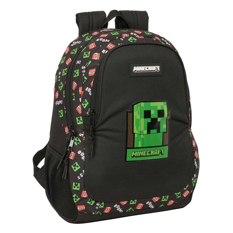Mochila Escolar Minecraft De Safta