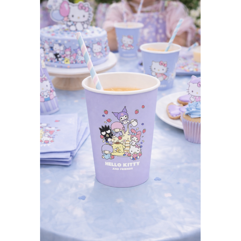Vasos Hello Kitty & Friends Violeta 270 Ml 12 Uds