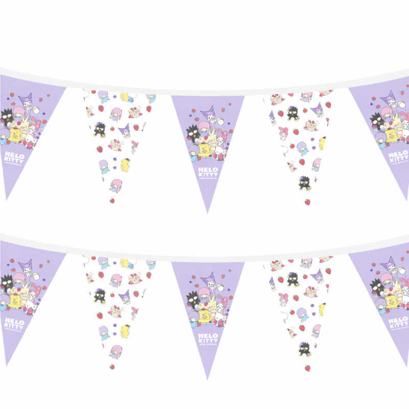 Banderín Hello Kitty & Friends Violeta De Partilandia