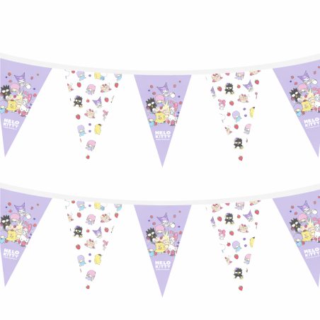 Banderín Hello Kitty & Friends Violeta De Partilandia