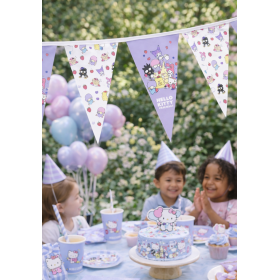 Banderín Hello Kitty & Friends Violeta De Partilandia 2