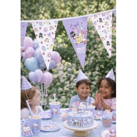 Banderín Hello Kitty & Friends Violeta