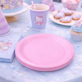 Platos Rosa Pastel 6 Uds De Partilandia 2