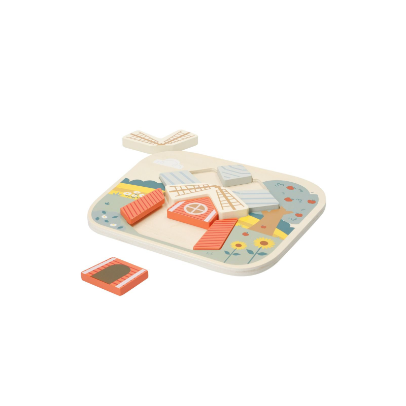 Puzzle Granja Madera Surtido