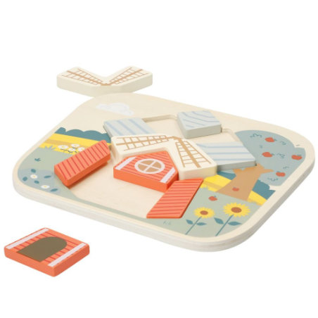 Puzzle Granja Madera Surtido