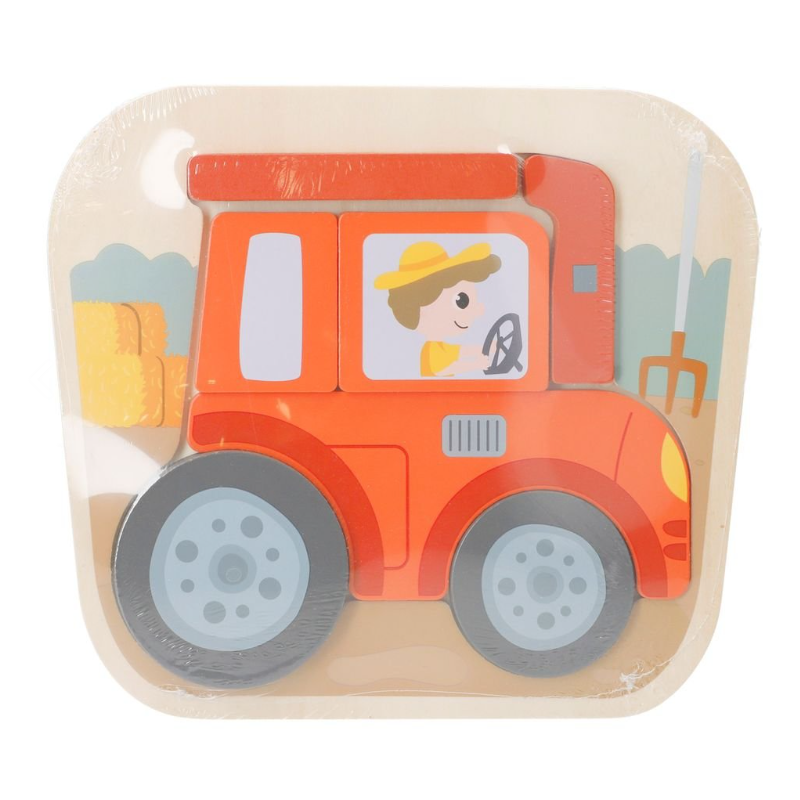 Puzzle Granja Madera Surtido