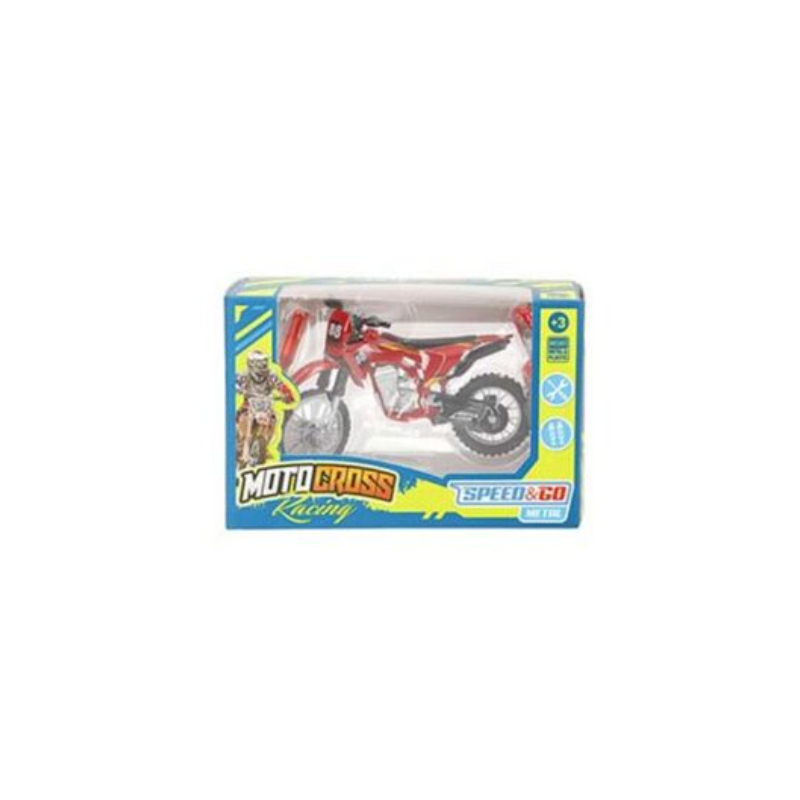 Moto Cross Racing Speed & Go 1:18 Surtido
