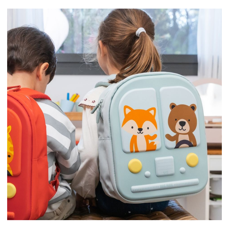 Mochila Preescolar Bus Stop Verde