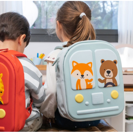 Mochila Preescolar Bus Stop Verde