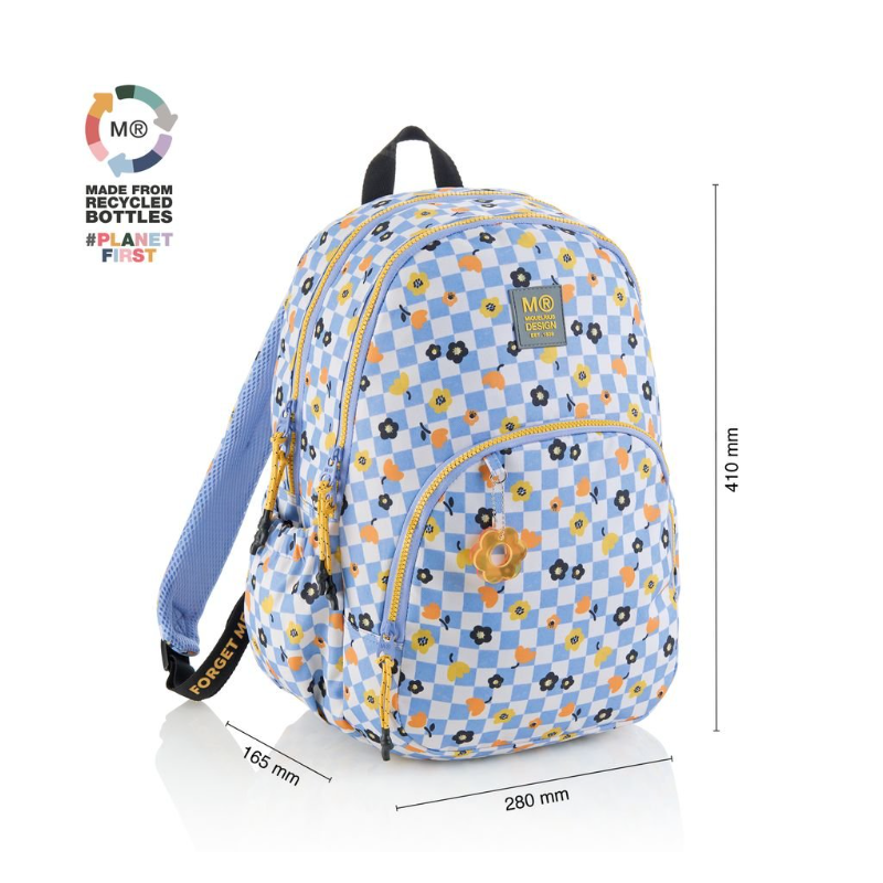 Mochila Escolar Triple Oslo Square Fit