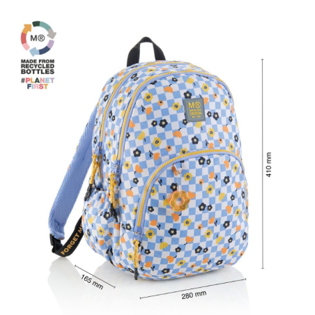 Mochila Escolar Triple Oslo Square Fit