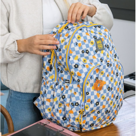 Mochila Escolar Triple Oslo Square Fit