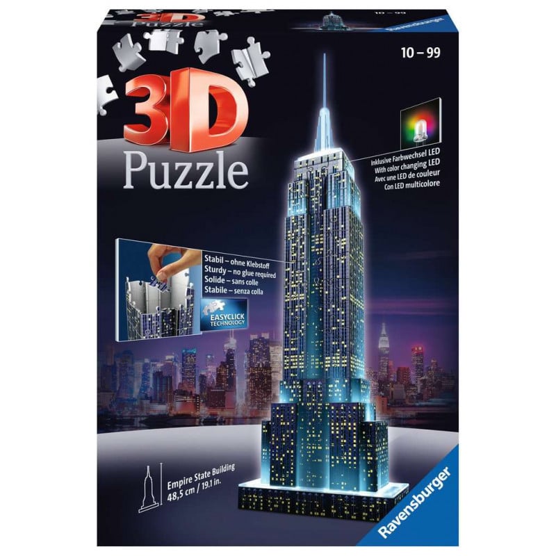 EMPIRE STATE B NIGHT 216 PIEZAS 3D