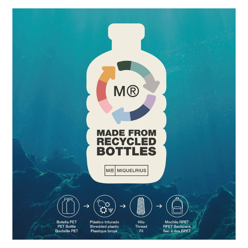 Mochila Escolar Oslo Raw Verde