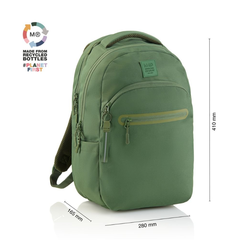 Mochila Escolar Oslo Raw Verde