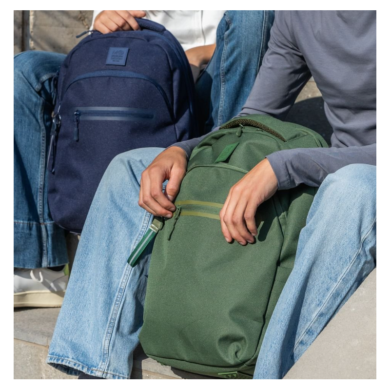 Mochila Escolar Oslo Raw Verde