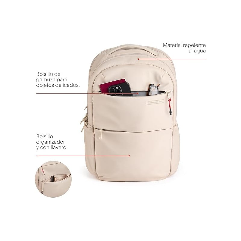 Mochila Bag To Work Beige