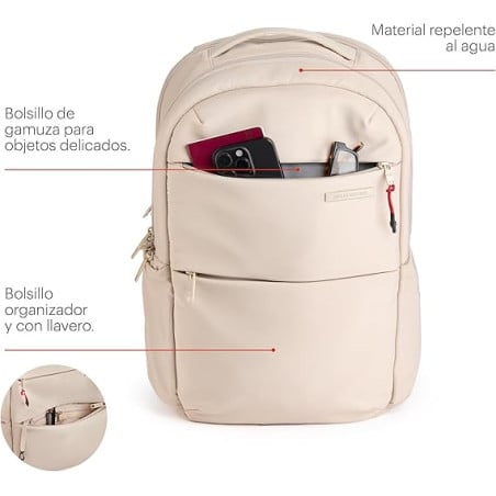 Mochila Bag To Work Beige