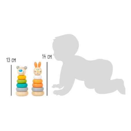 Juego Torre De Apilar Madera