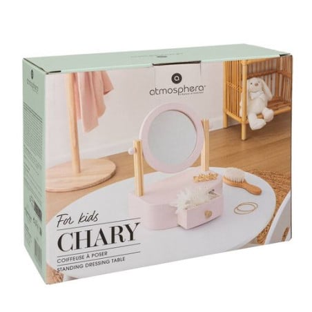 Tocador Infantil Rosa con Cajón