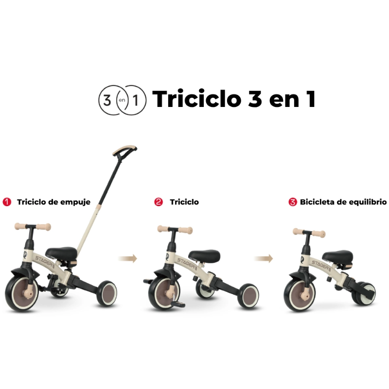 Qplay Triciclo Stager Brown
