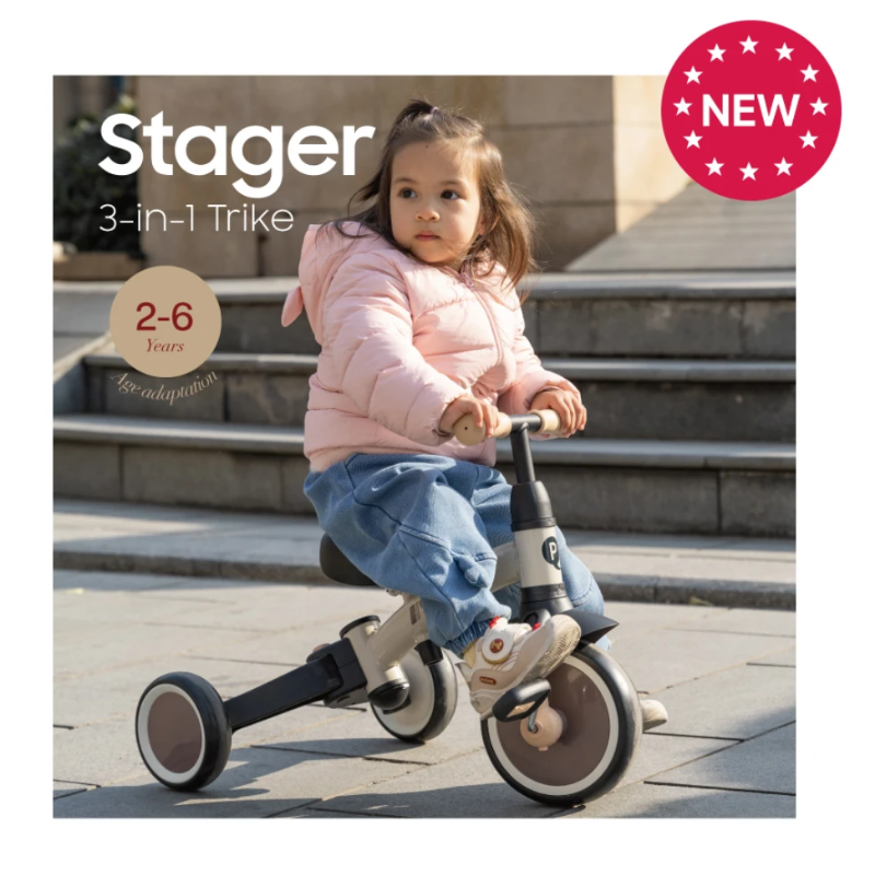 Qplay Triciclo Stager Brown