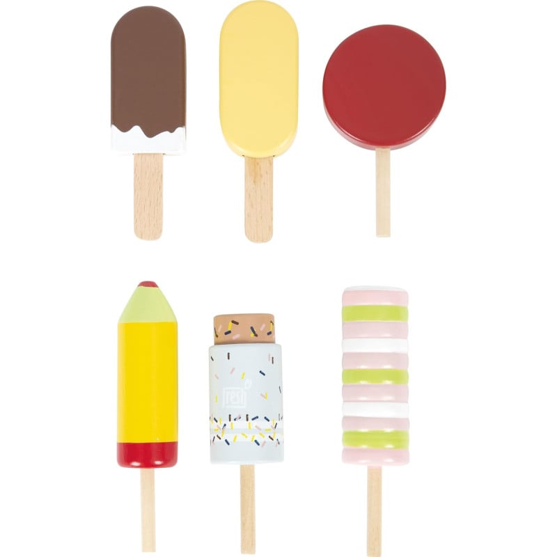 Set De Helados De Madera
