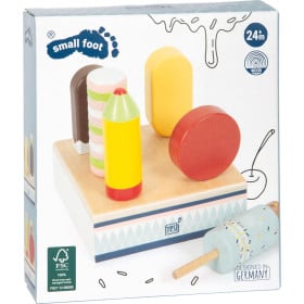 Set De Helados De Madera