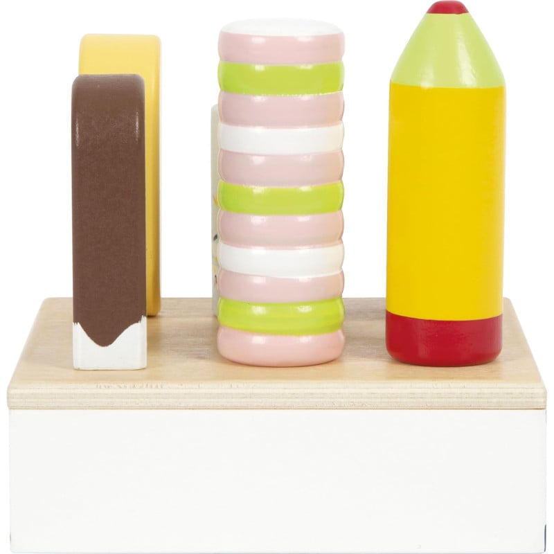 Set De Helados De Madera