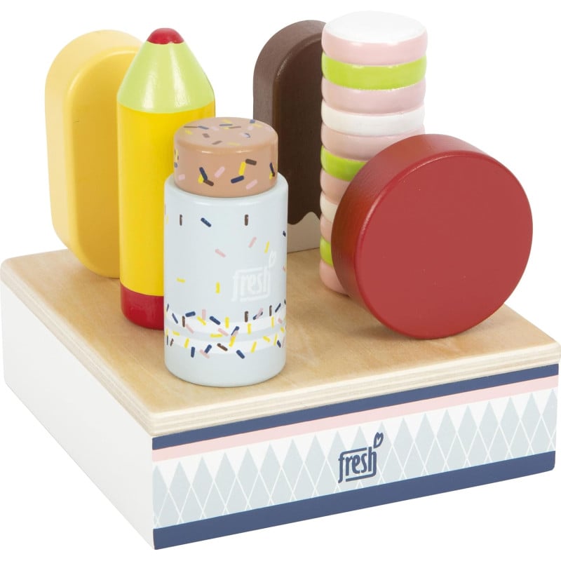 Set De Helados De Madera