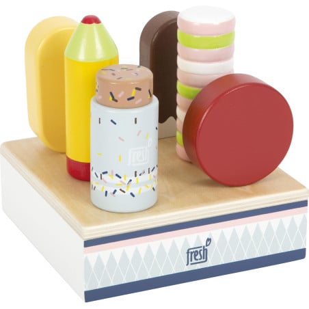 Set De Helados De Madera