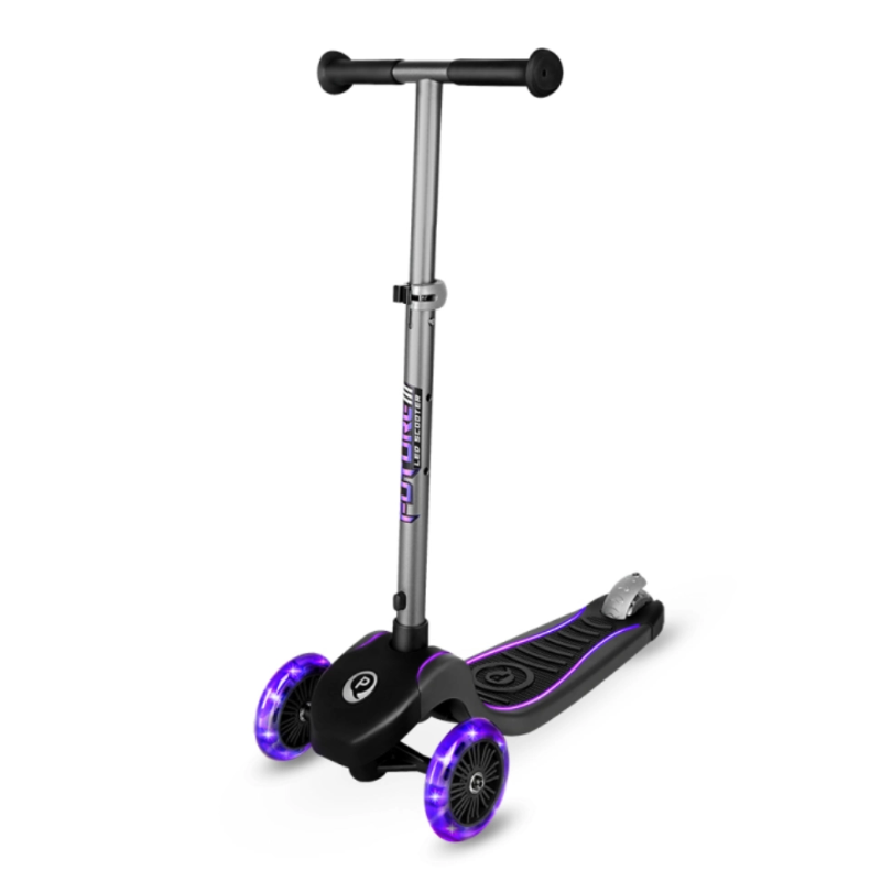 Qplay Patinete Future Eco Led Purple De Qplay