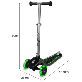 Qplay Patinete Future Eco Led Verde De Qplay 2