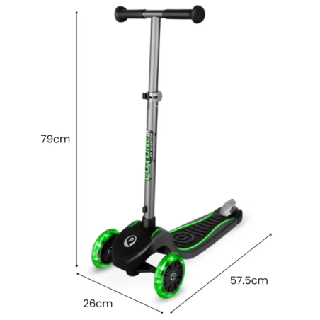 Qplay Patinete Future Eco Led Verde