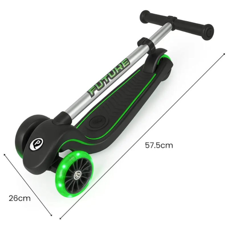 Qplay Patinete Future Eco Led Verde