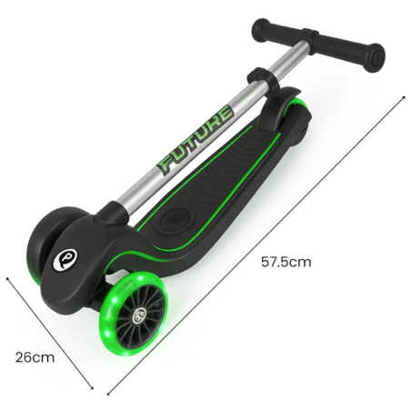 Qplay Patinete Future Eco Led Verde