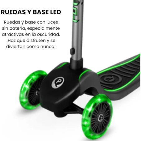 Qplay Patinete Future Eco Led Verde