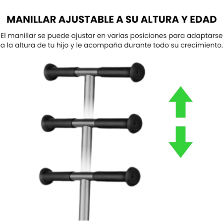 Qplay Patinete Future Eco Led Verde