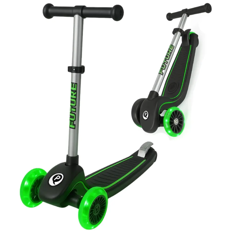 Qplay Patinete Future Eco Led Verde