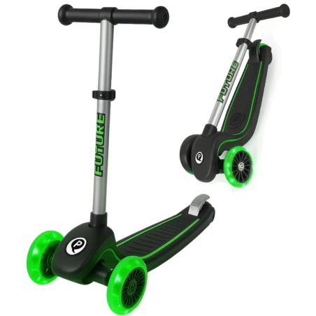 Qplay Patinete Future Eco Led Verde