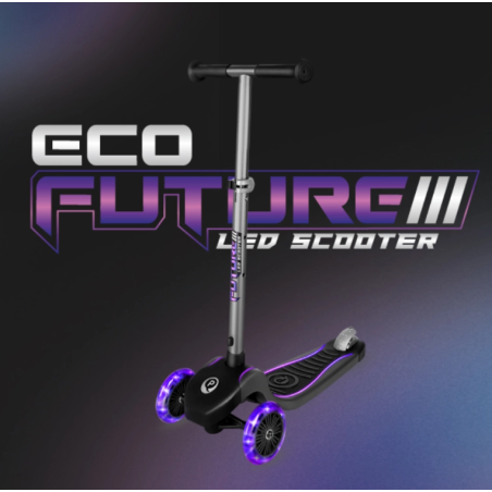 Qplay Patinete Future Eco Led Violeta