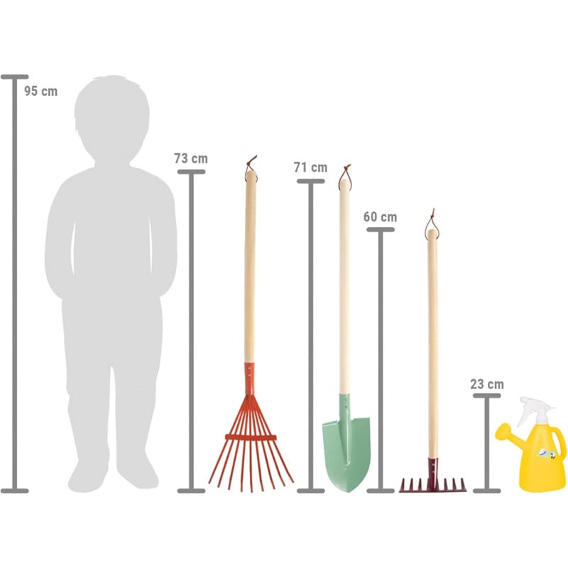 Set De Herramientas De Jardín Con Regadera
